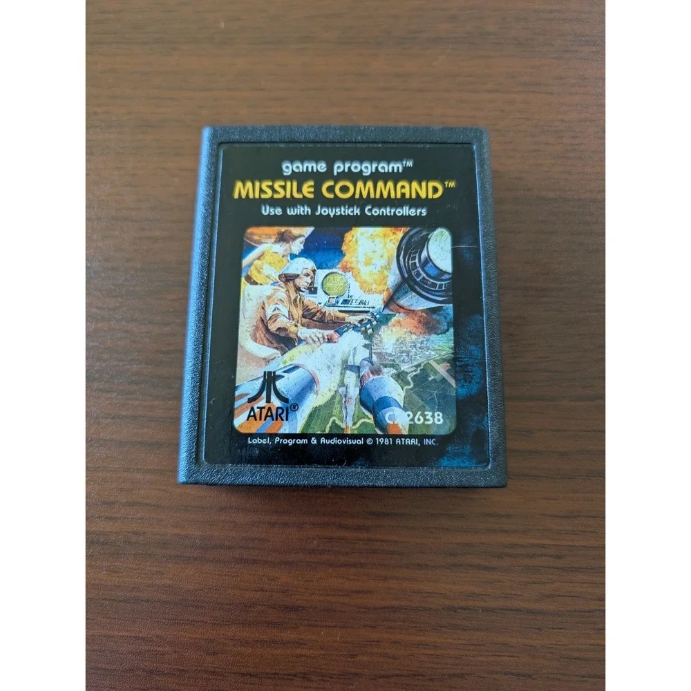 Missile Command Atari 2600‎ Cartridge - Tested Working, Authentic 1981